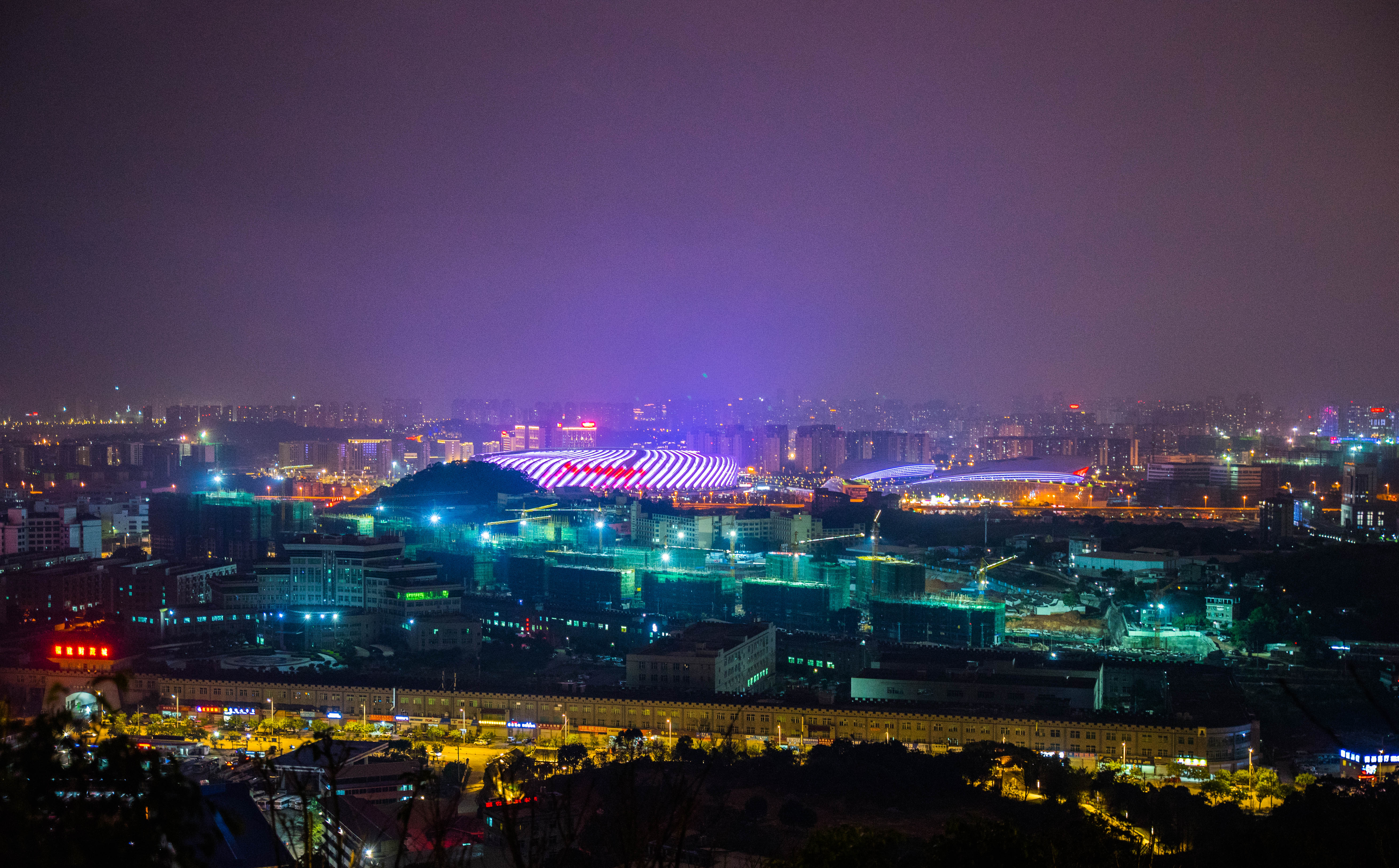 福州旅游攻略:福州仓山高盖山公园,登高望远一览福州夜景