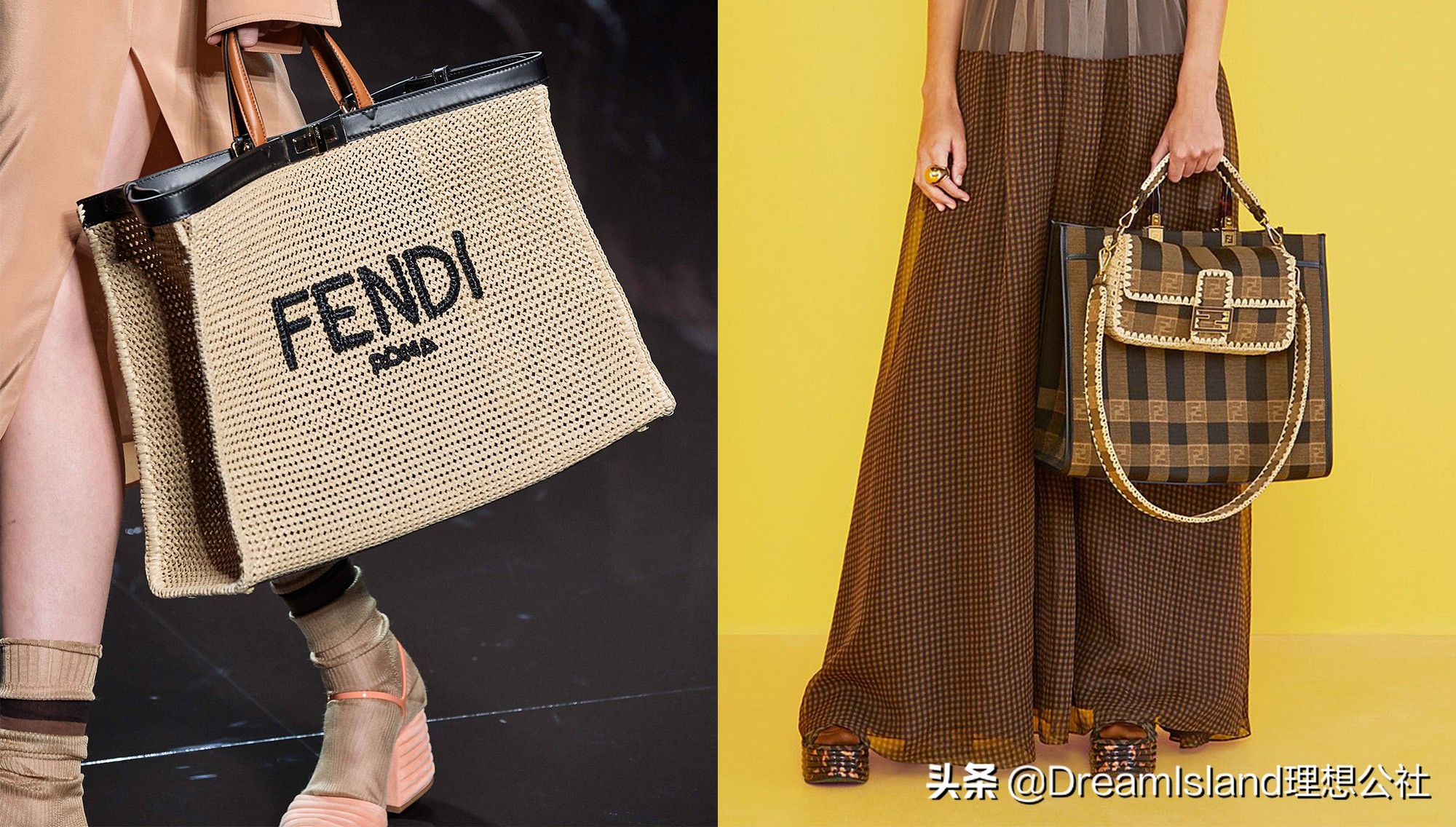 新包 | Fendi 更新2020春夏系列手袋：Peekaboo 大尺寸托特包