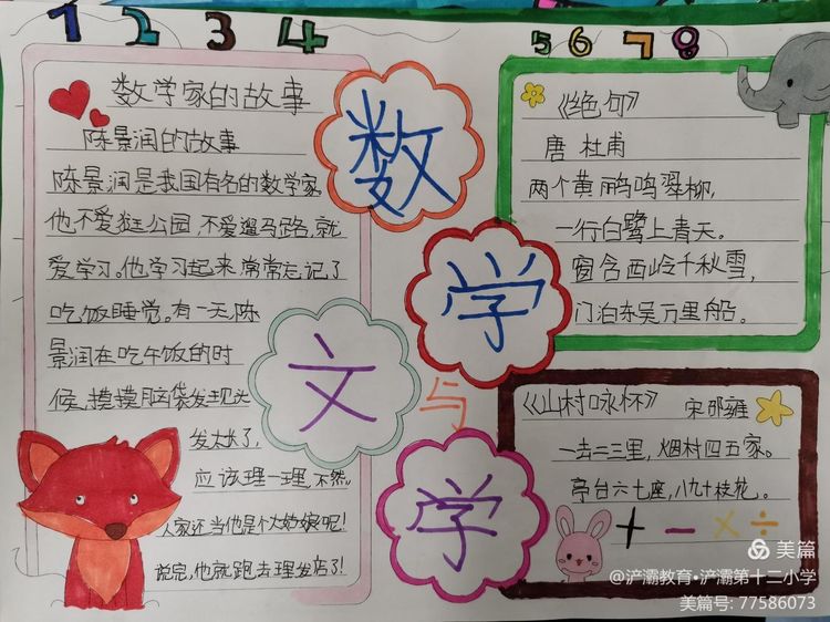 数学小报图片(数学小报四年级)