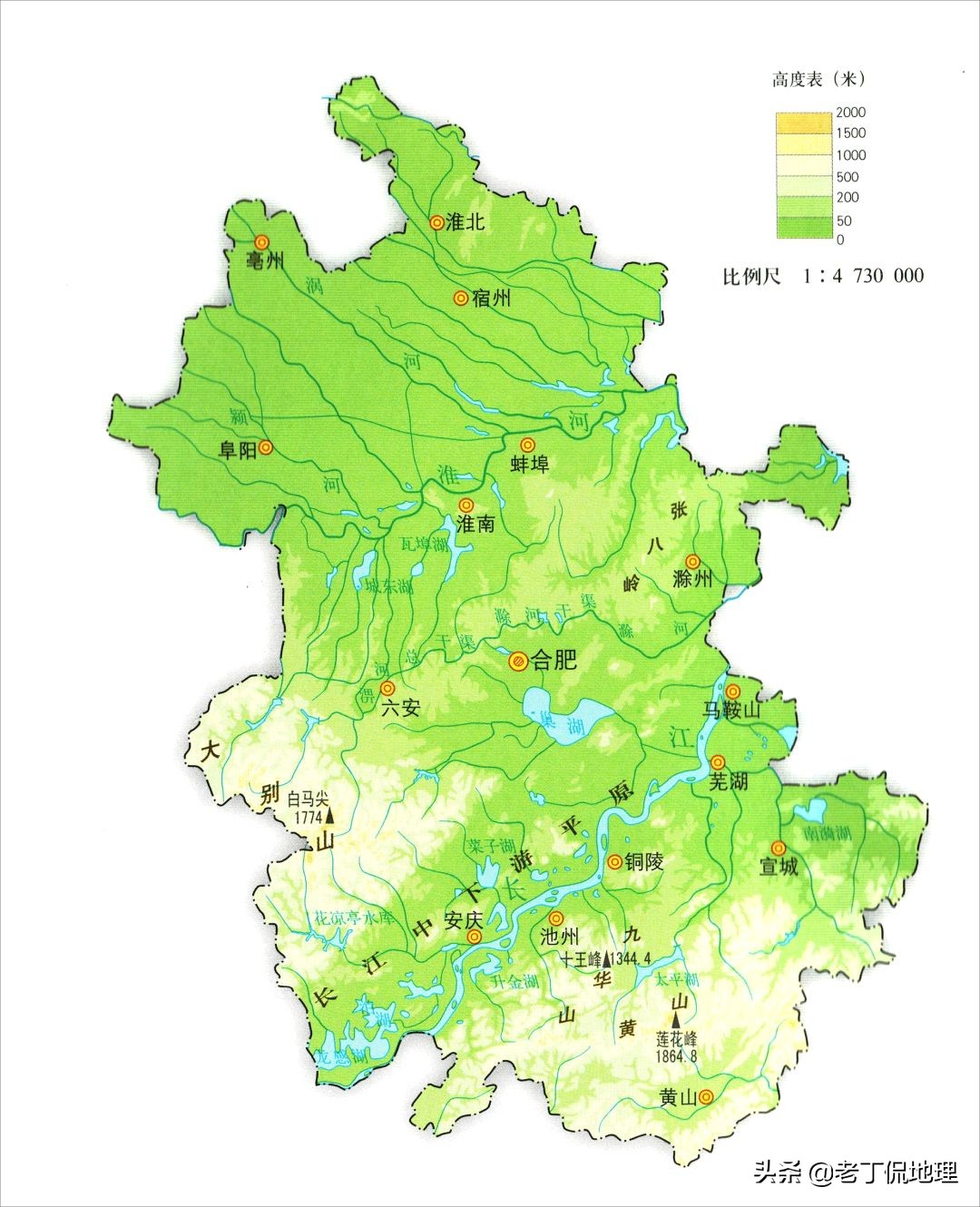 山西河北两省地图（看完就知道这两省的位置在哪）