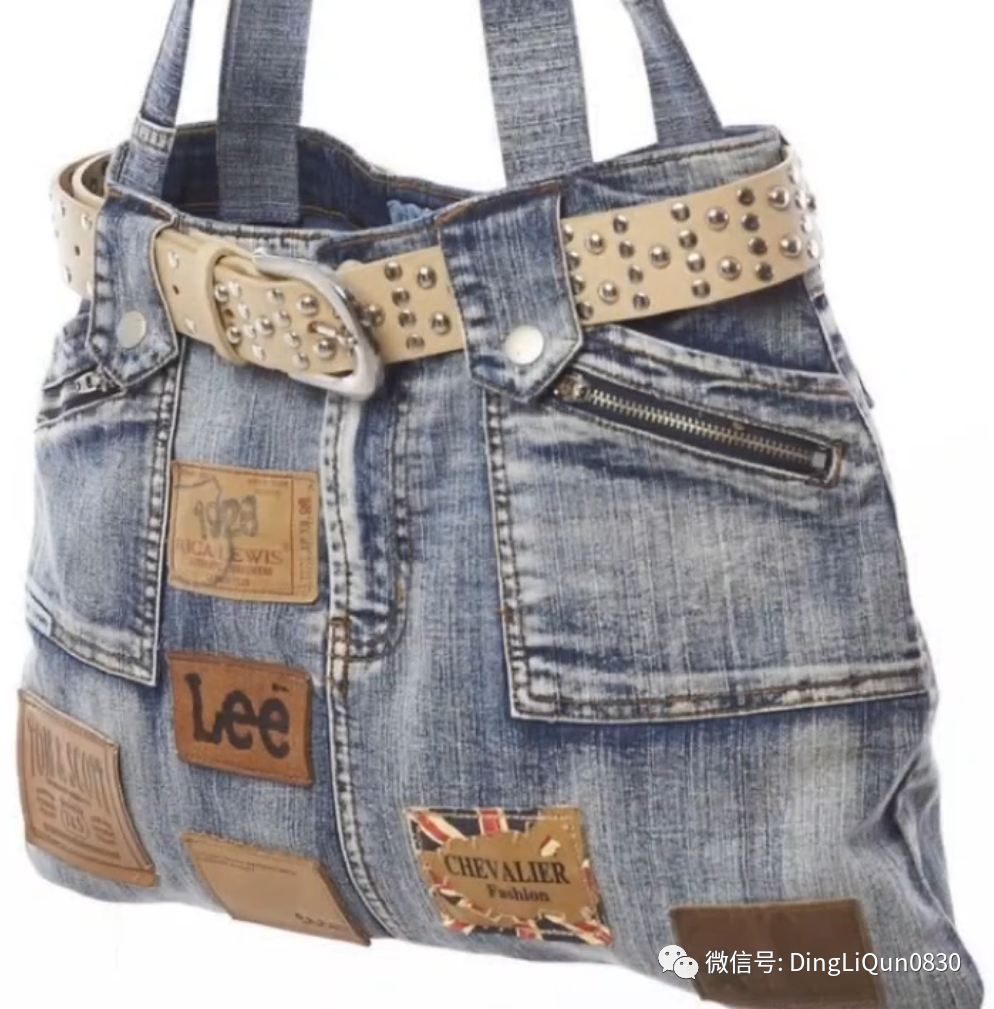 牛仔布包(「布艺作品」85款时尚的牛仔布包包休闲新系列)