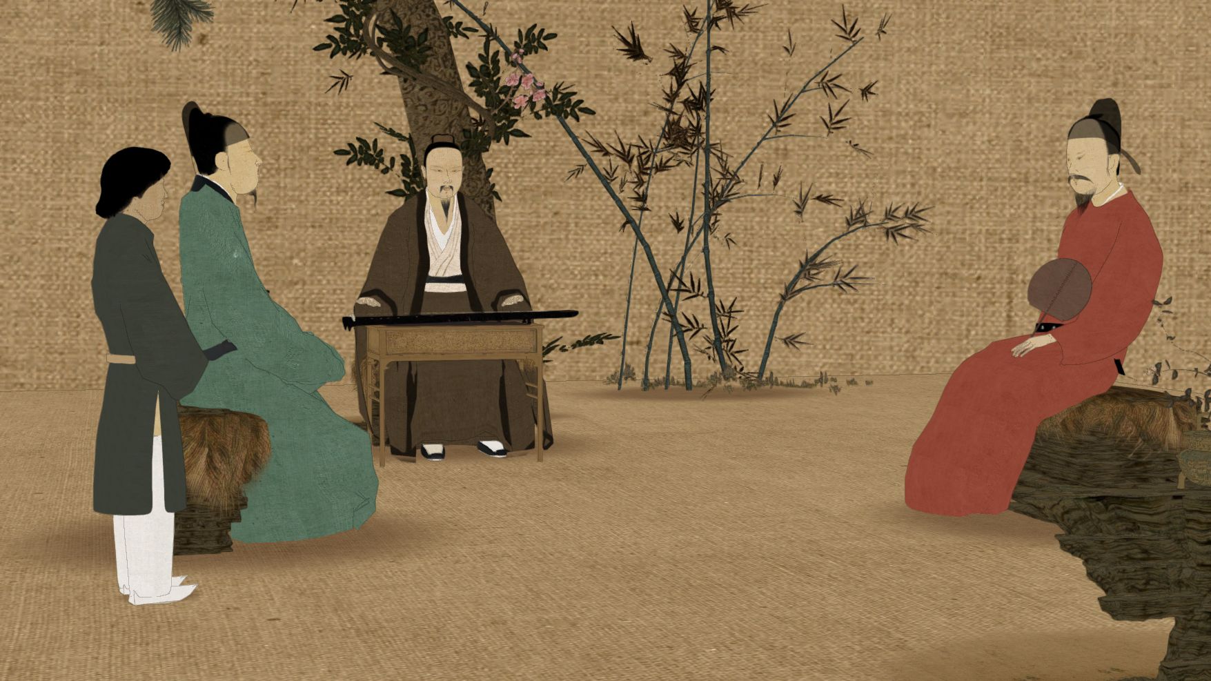 又另类又全面，与众不同《听琴图》解析，大量干货