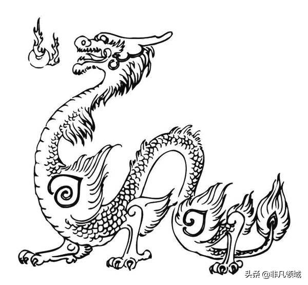十二生肖简笔画之龙的画法