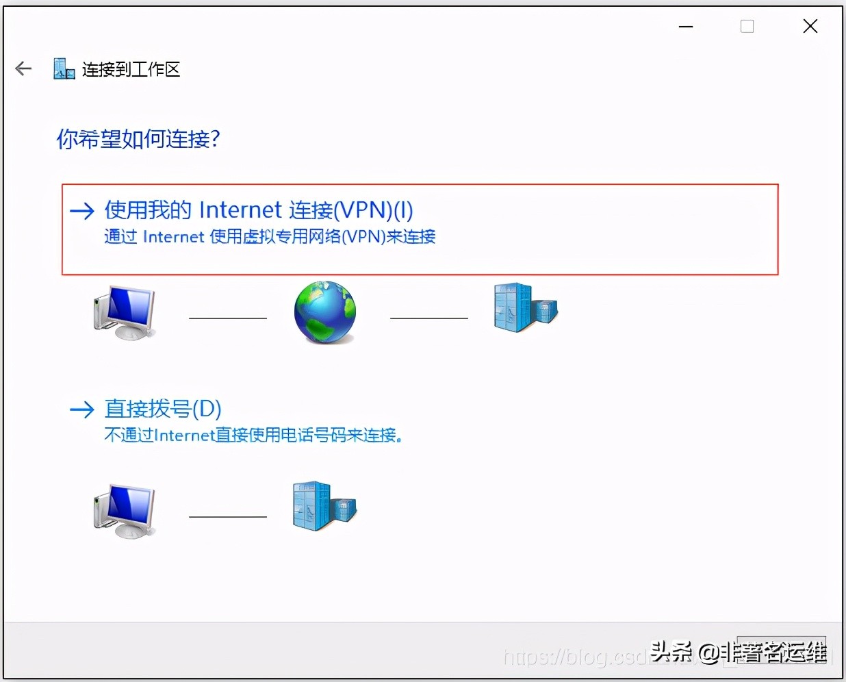 Windows10自带VPN客户端配置连接PPTP VPN