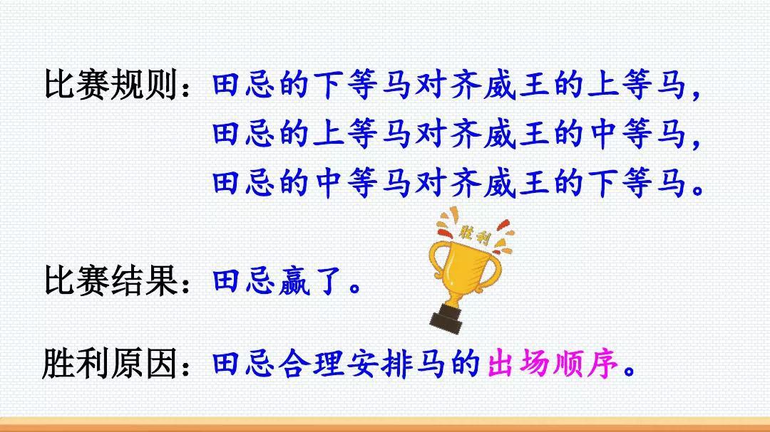 田忌赛马分为几部分（田(tian)忌赛马分为几部(bu)分哪三个部分）-第7张图片-大连信息网