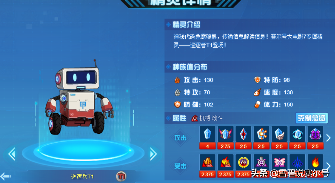 赛尔号PVE冷门盘点：T1可搭配技能石，炽风烈鬼是机械系终结者