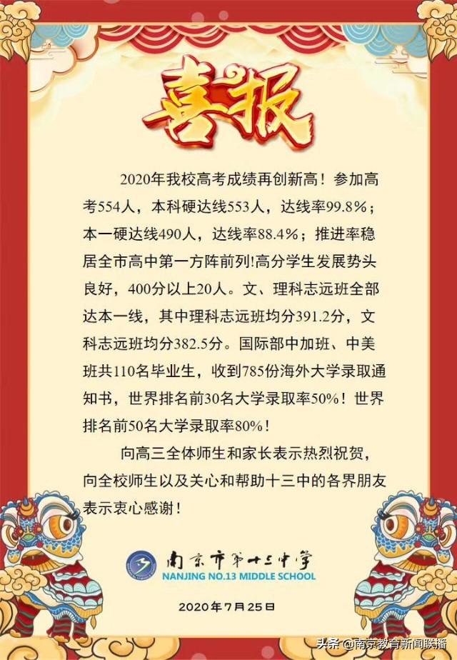 2020年高考，南京“考情”如何？速来围观权威发布！