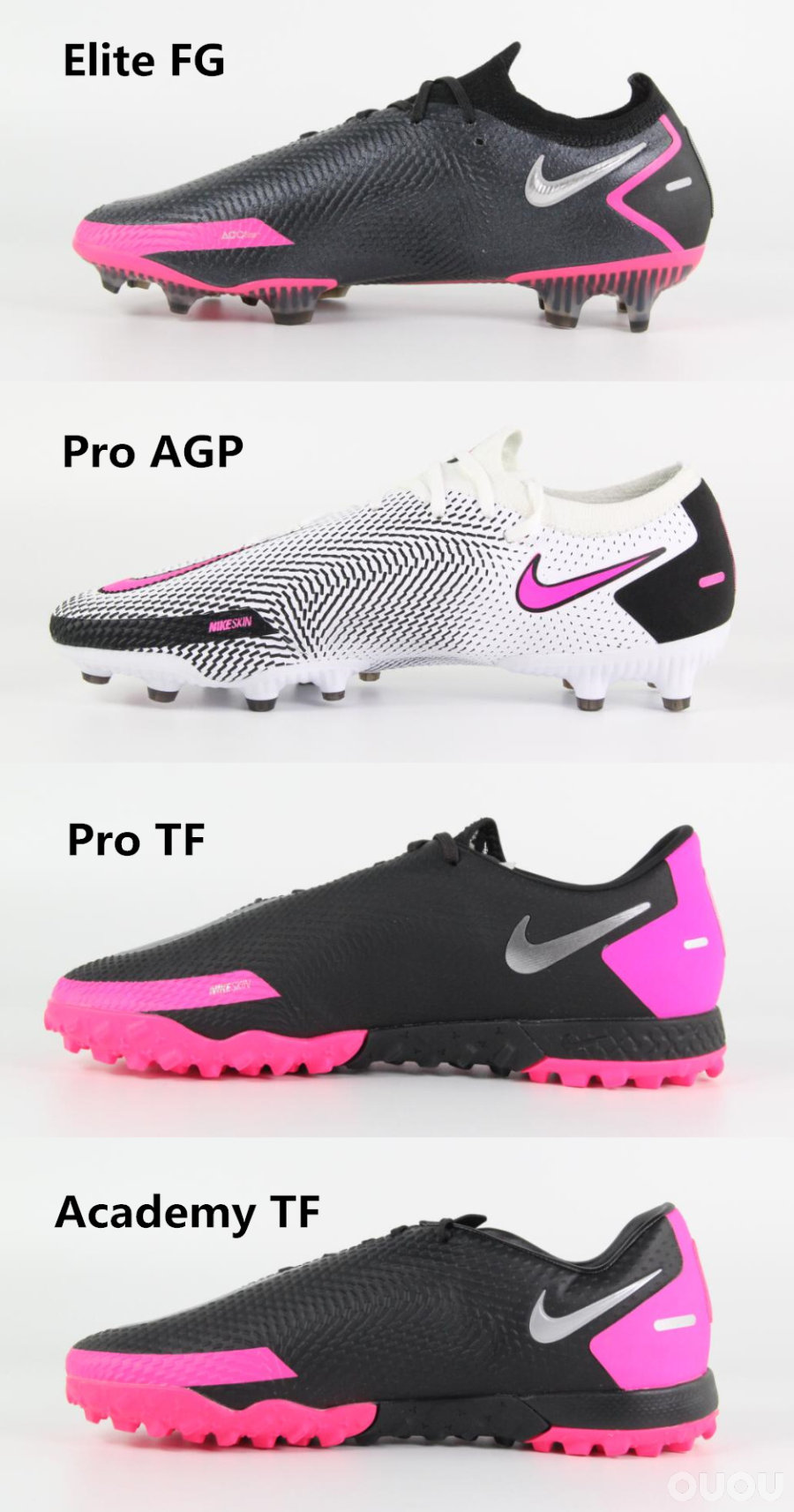 足球鞋加ag和hg有什么区别（GT跑车很牛，带GT的足球鞋呢？耐克GT全系对比）