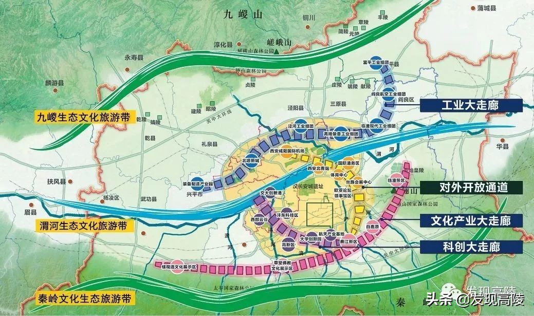 大西安发展规划！北跨高陵，将为渭北万亿级工业大走廊核心枢纽