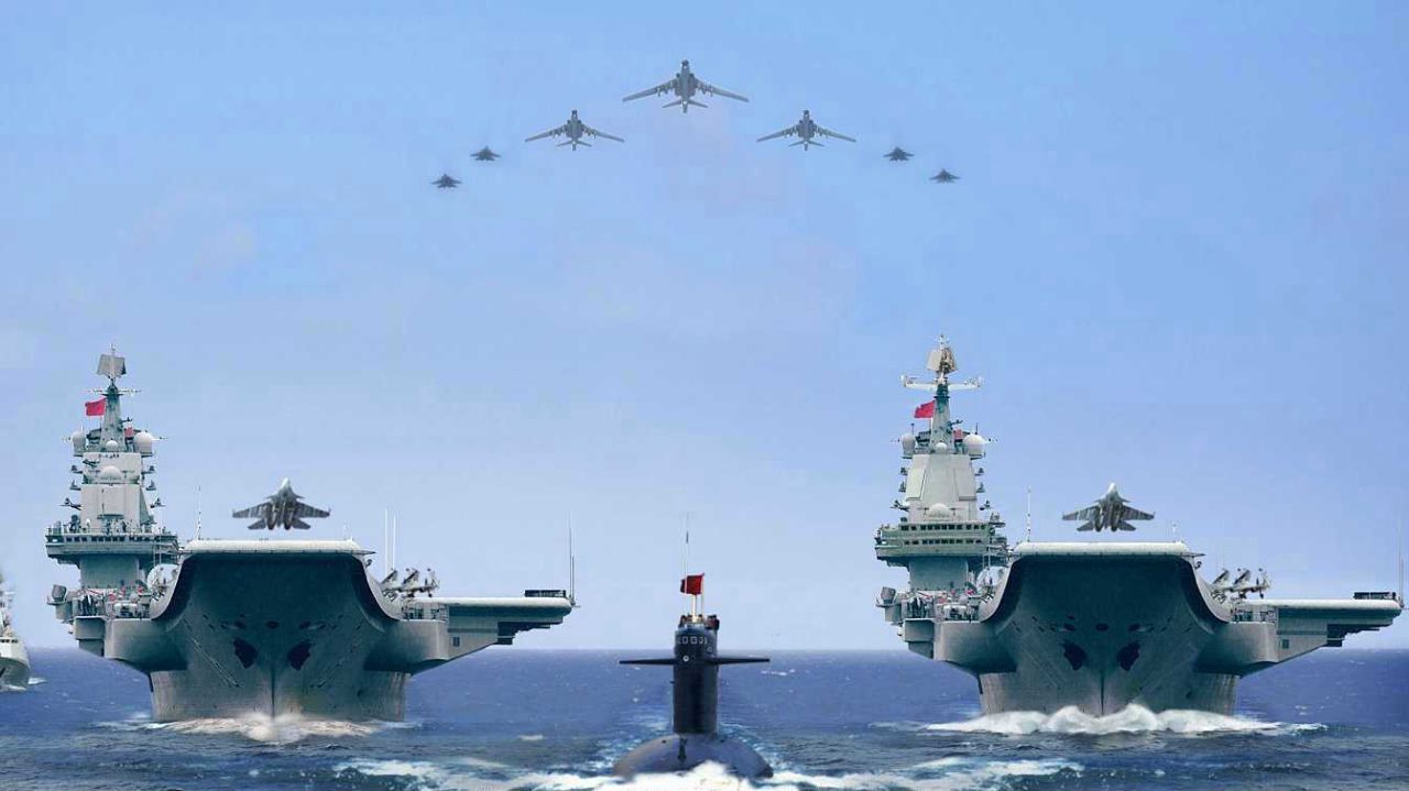 中国双航母战斗力图片