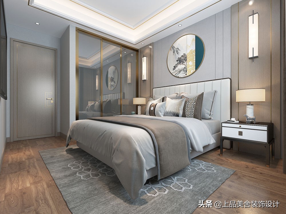 100㎡小户型，以高级灰轻奢调装中式风，精致雅韵，让人一见钟情