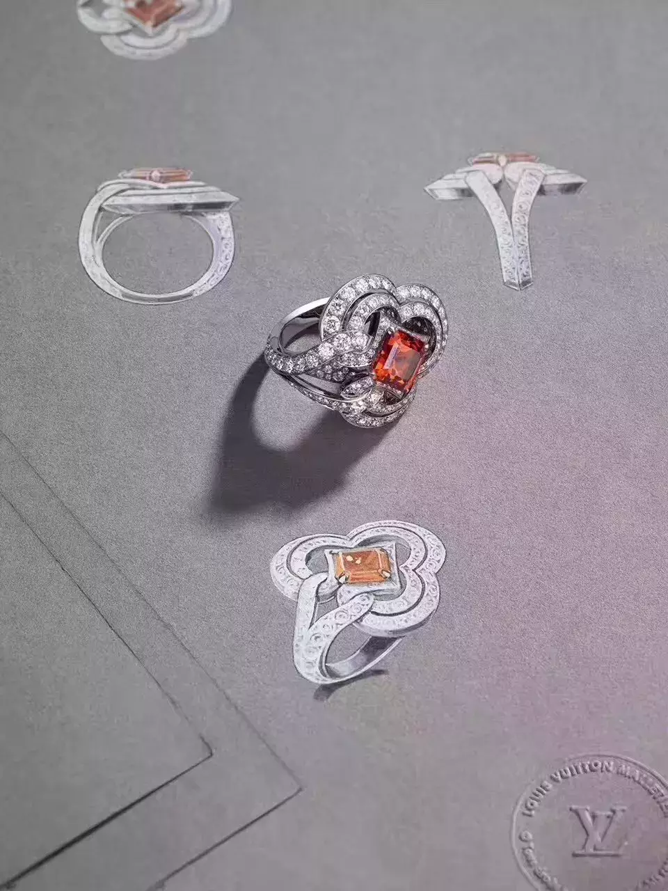 顶级珠宝品牌的手绘