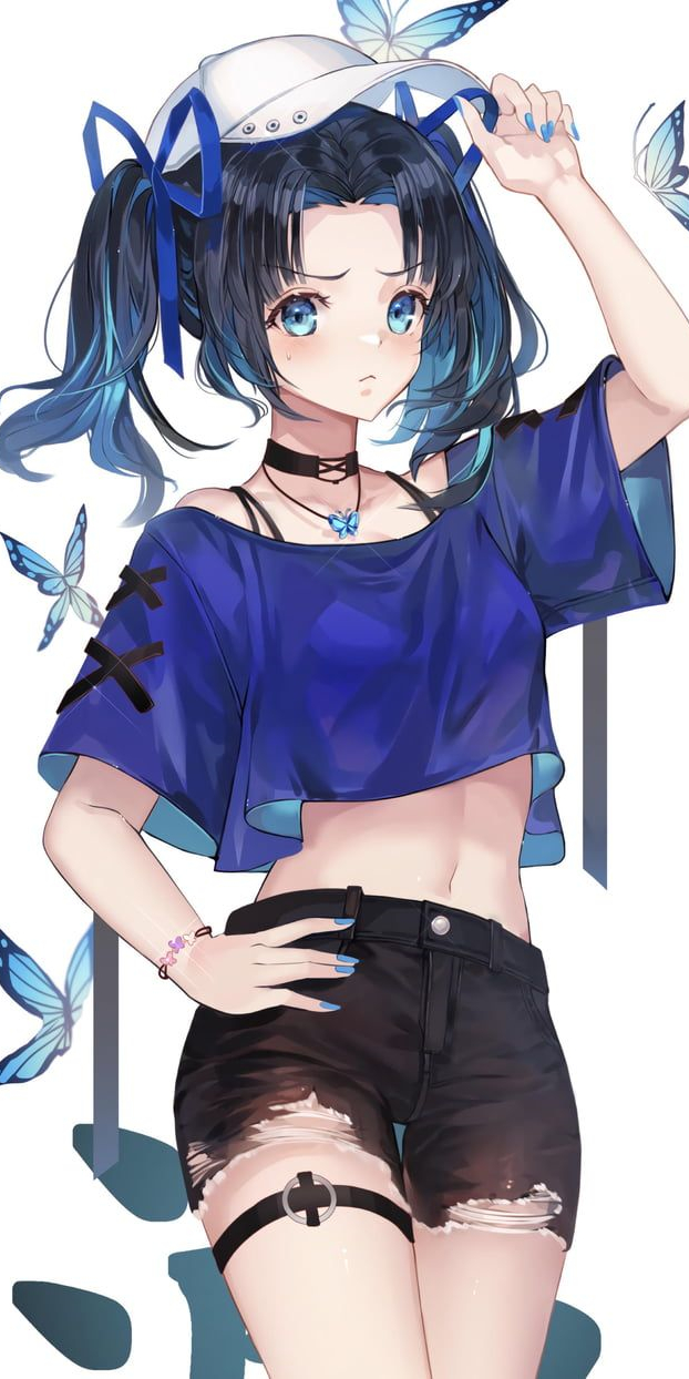 神崎葵(《鬼灭之刃》神崎葵,动漫全面屏壁纸,害怕战斗的邻家女孩)