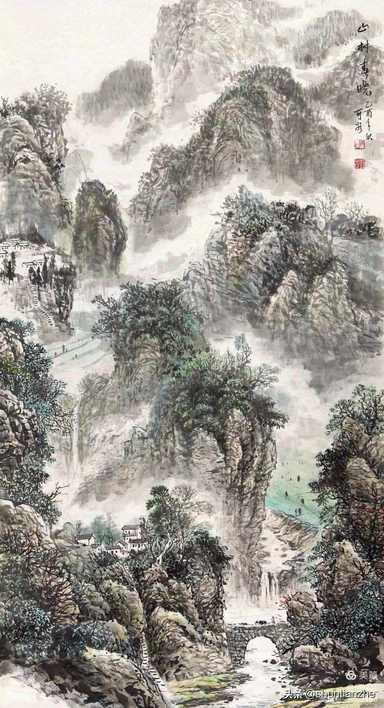 春晓图片(名家山水画《春晓图》欣赏)