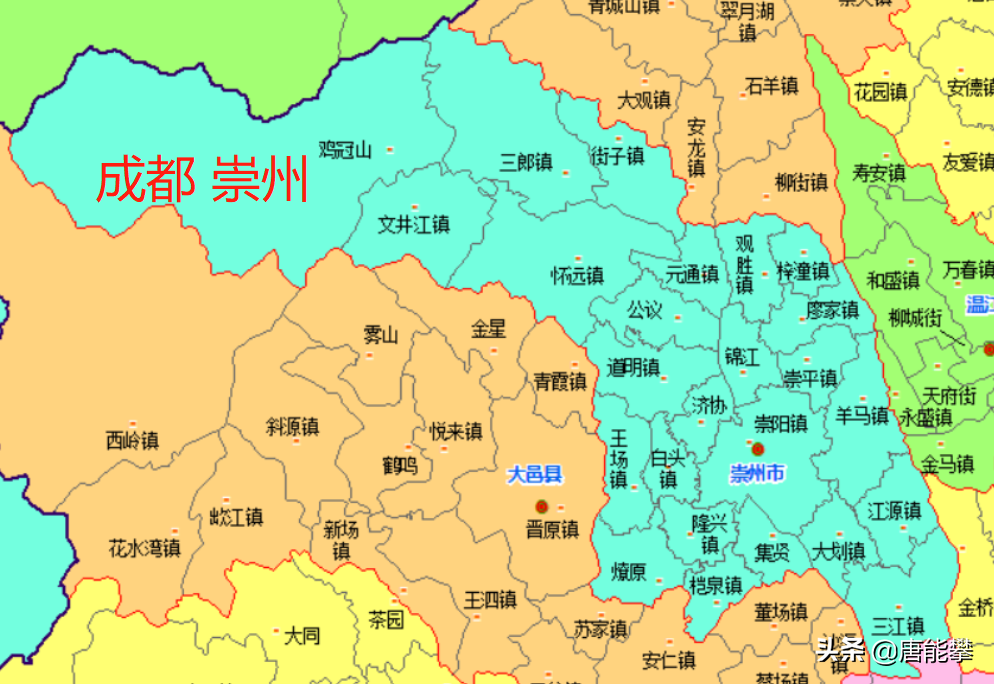 成都崇州24鎮vs彭州19鎮,四川鄉鎮人口,工業…最新統計