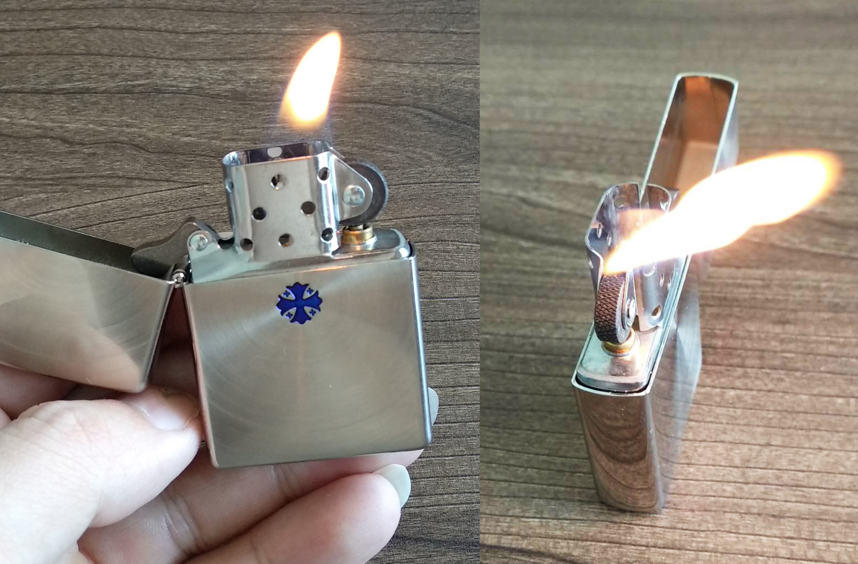 ZIPPO打火机，外壳纹路呈圆形不锈钢拉丝，装饰花纹细腻精美 - 标件库