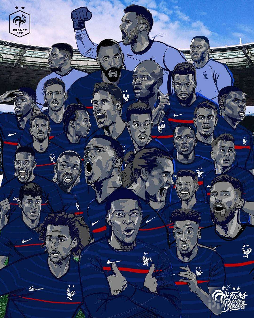 欧洲杯法国队整容（法国公布欧洲杯大名单：本泽马时隔6年回归！姆巴佩格子领衔）
