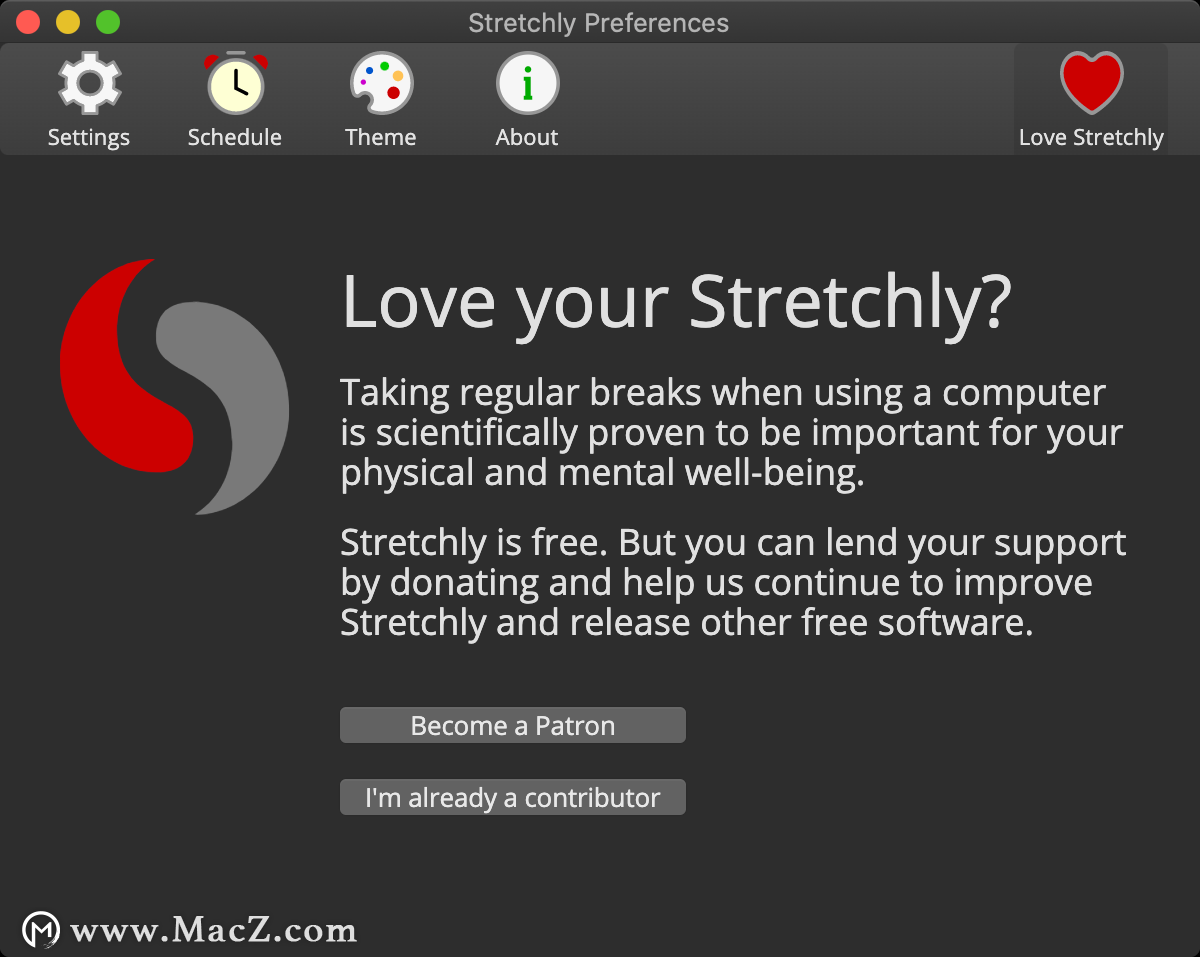 stretchly for Mac(休息提醒软件)