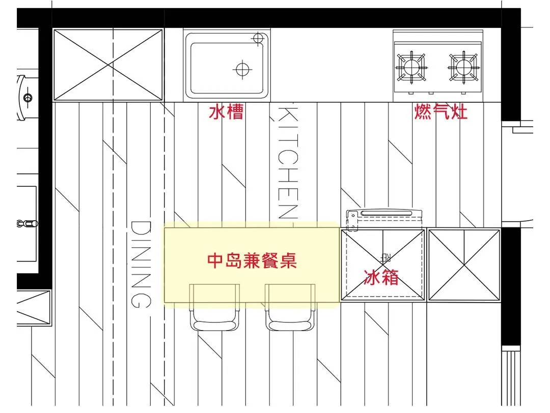 单身厨房4秘诀,多赚5㎡好收纳,省空间还高颜值!平面图都有了