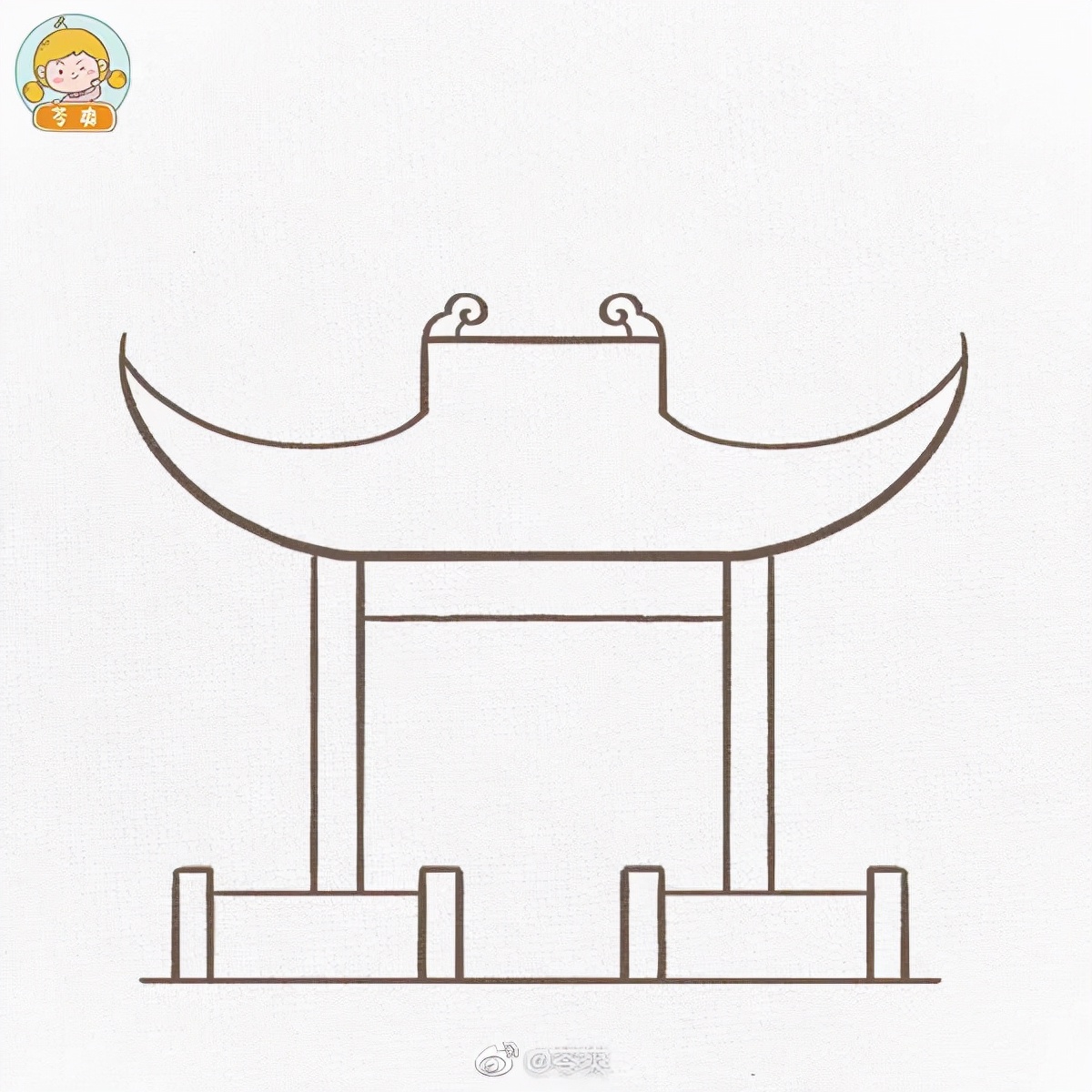 古代人简笔画男女(古风简笔大全!