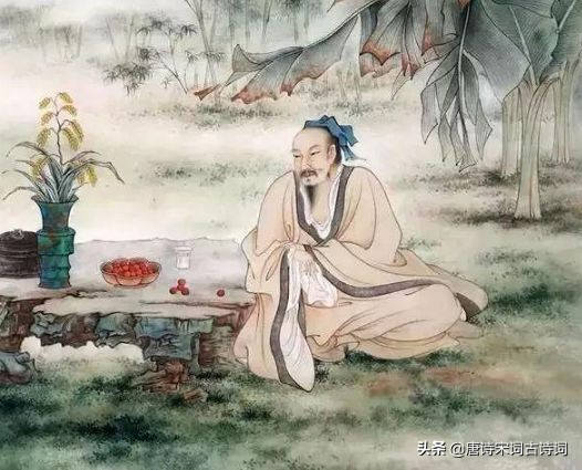 王維：倚杖柴門外，臨風聽暮蟬