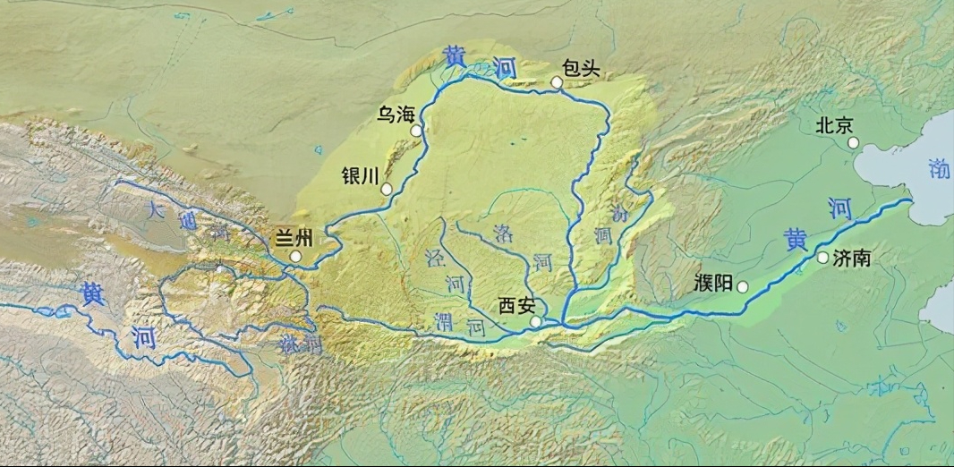 河套地区地图图片