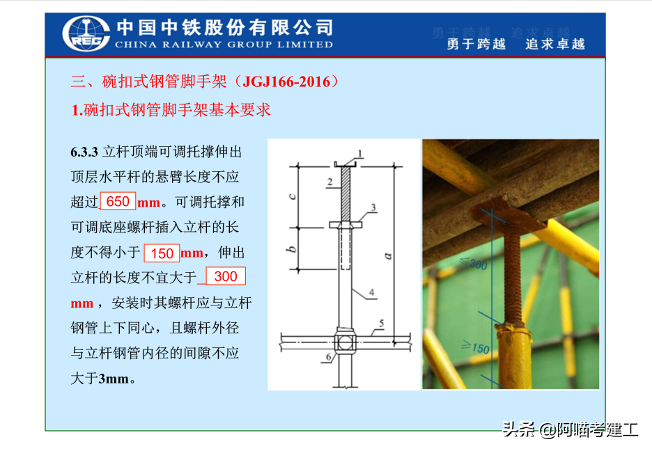 中铁脚手架工程施工搭设，四大类型搭设施工工艺，配实图清晰讲解