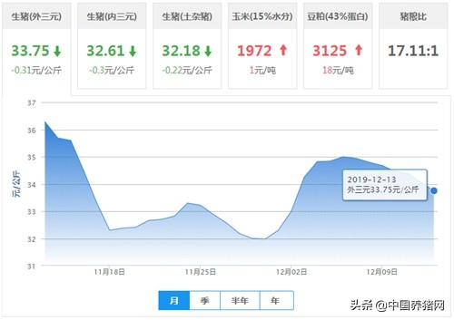 豬價走出“輝煌期”，南跌、北跌，跌跌不休