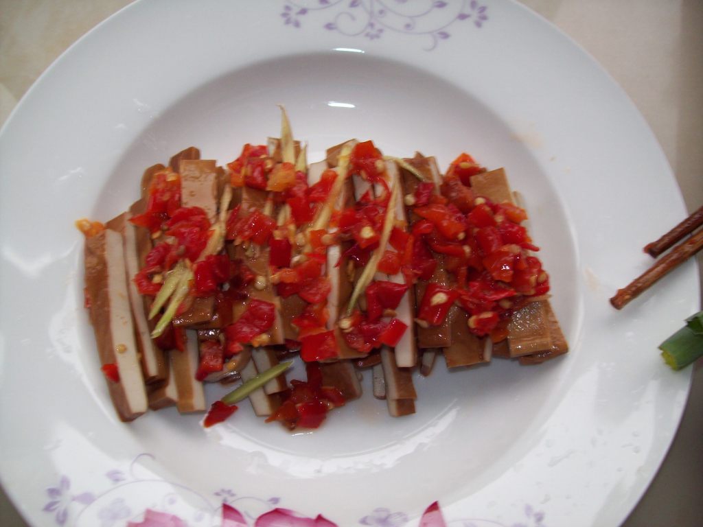 图片[5]-【剁椒蒸豆干】做法步骤图 爽口美味又有营养 一起-起舞食谱网