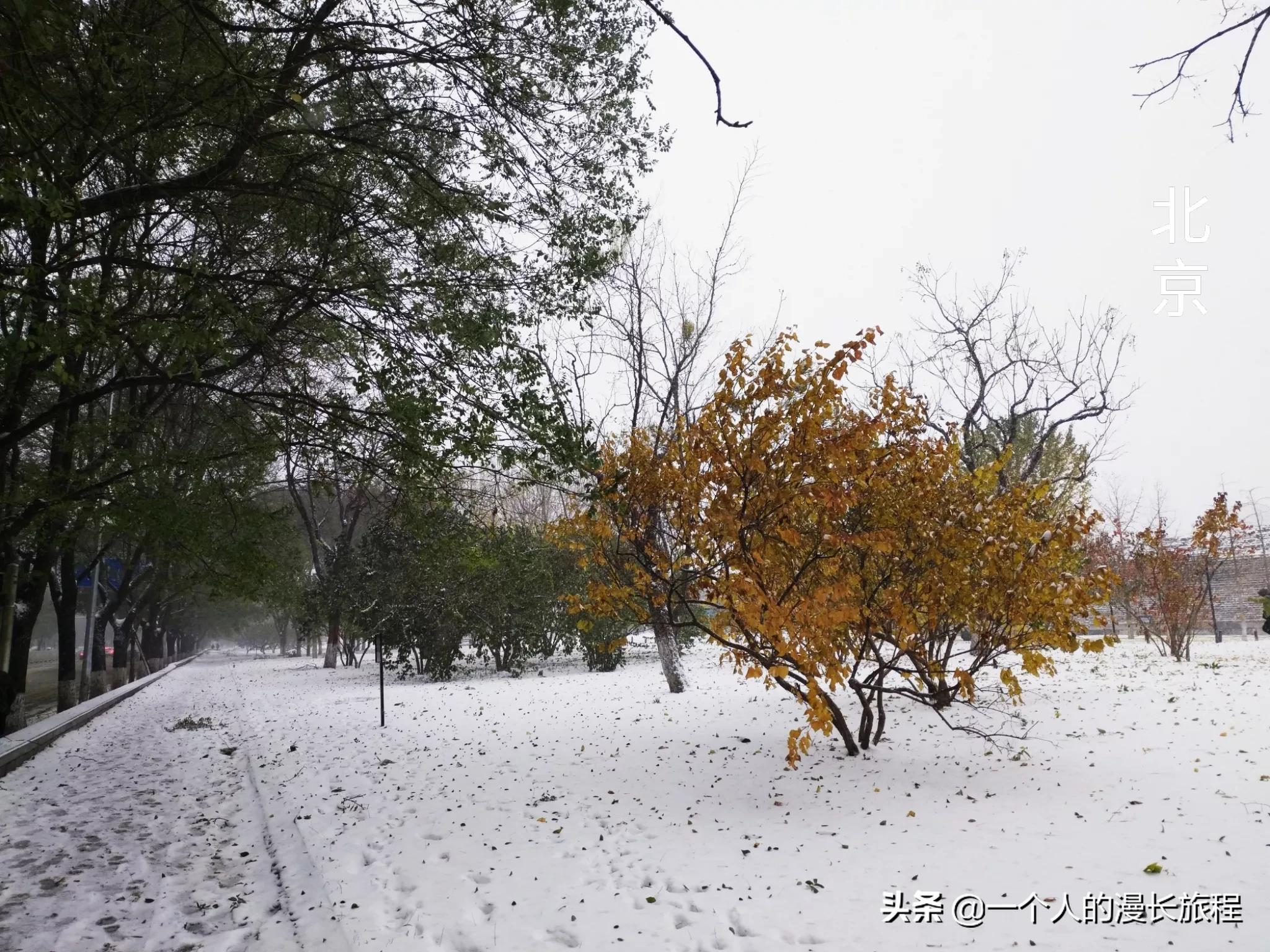 在北京站后-送你一场跨越600年的城墙雪景