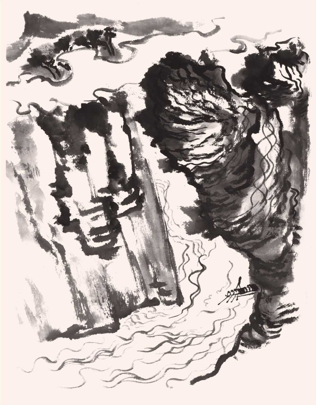 零基础国画教程：分步骤讲解云的三种画法，简单易学，一起来临摹