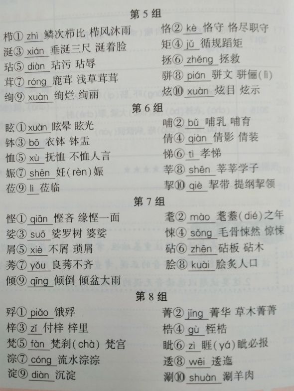 考点清单——形声字