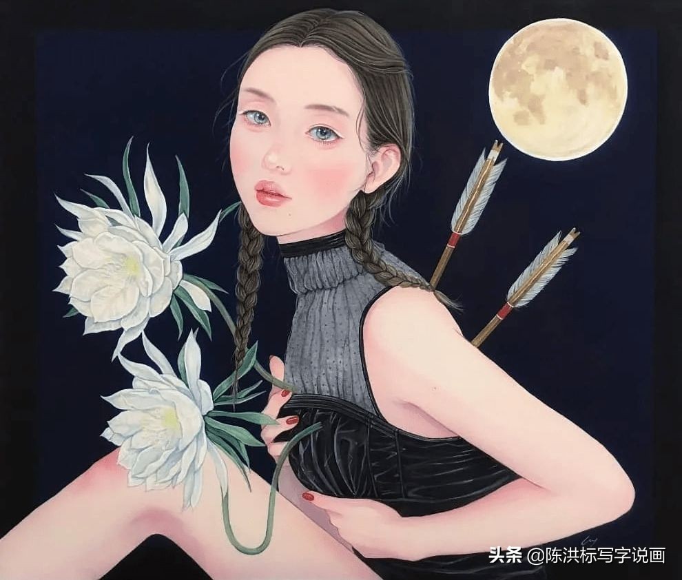 画中的人体太真实，少女伤心的泪水清晰可看，神情楚楚可怜惹人爱