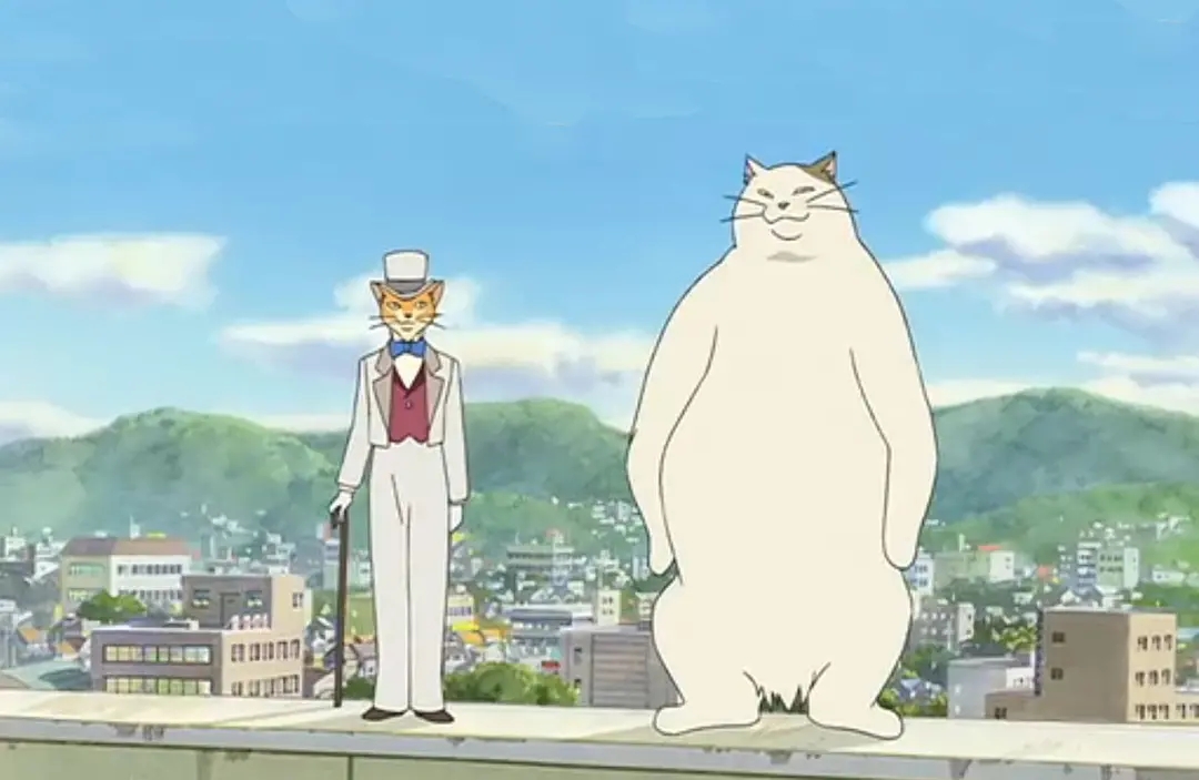 猫男爵和胖胖《猫的报恩》严格来说,并不是宫崎骏亲自操刀的作品,但
