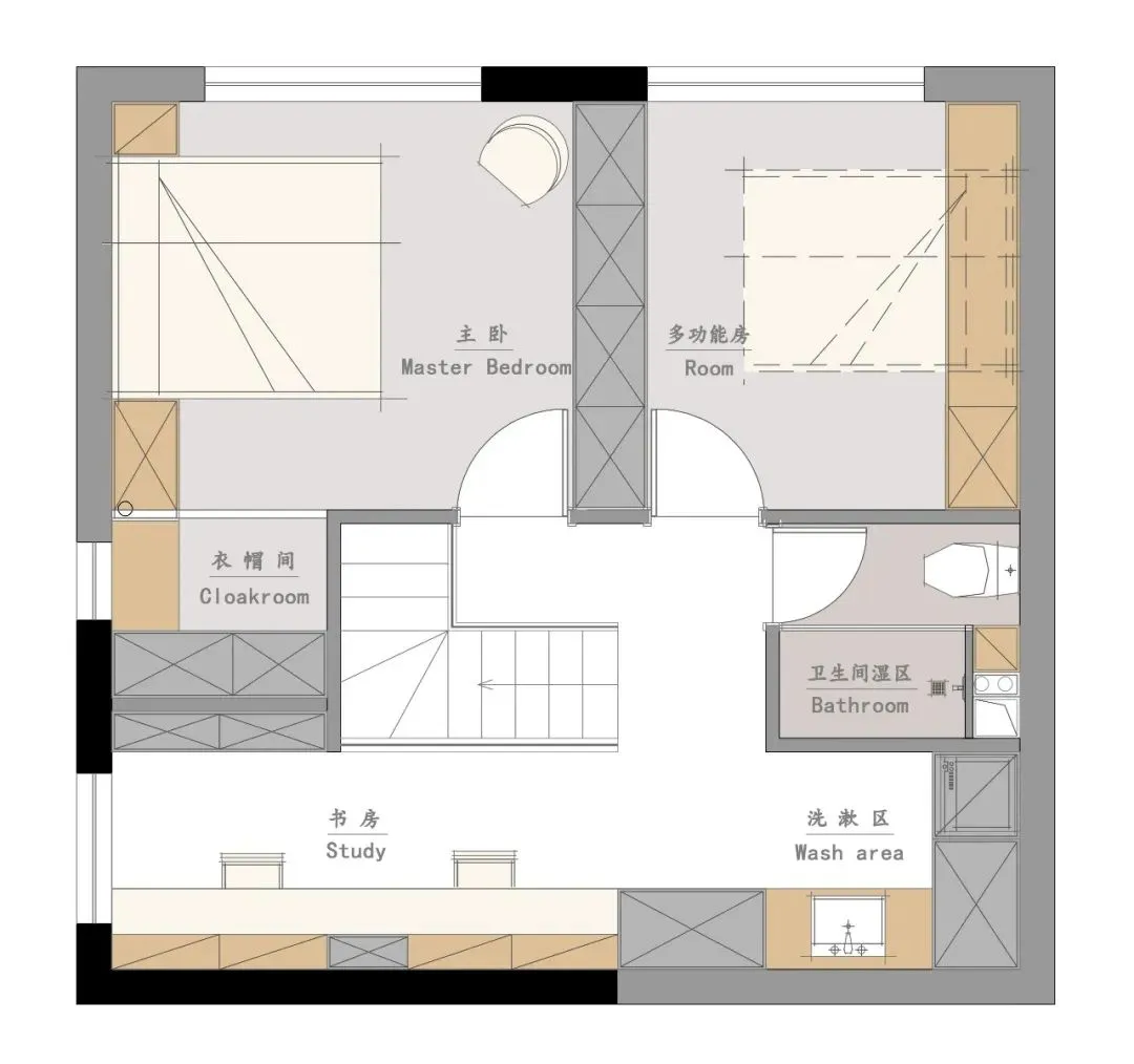 38㎡蜗居也温馨,小公寓爆改出三房两厅,原木色的家美观又实用