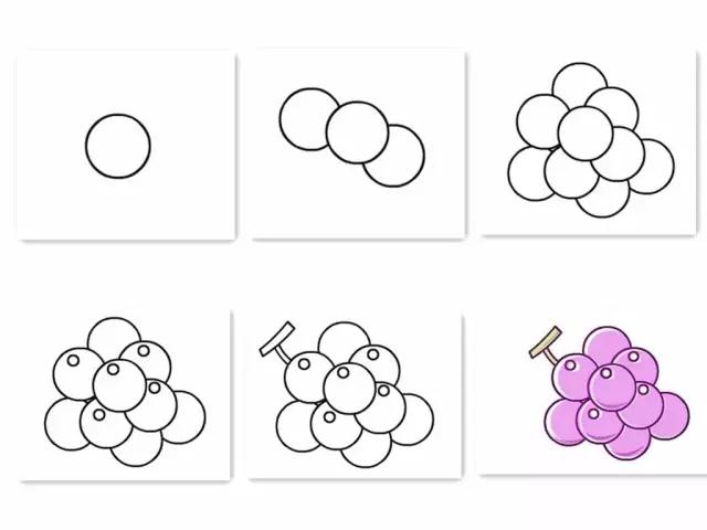水果简图儿童画图片