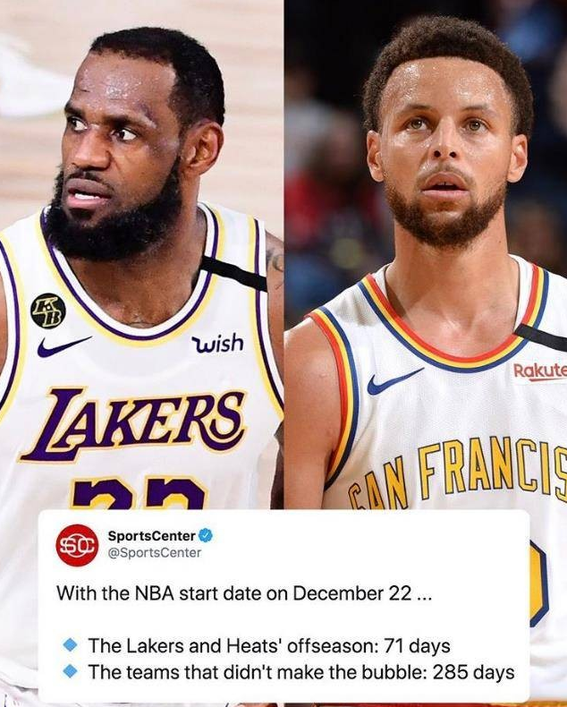 NBA圣诞大战2020赛程(圣诞大战即将敲定！湖人对手曝光！詹眉大战4巨头)