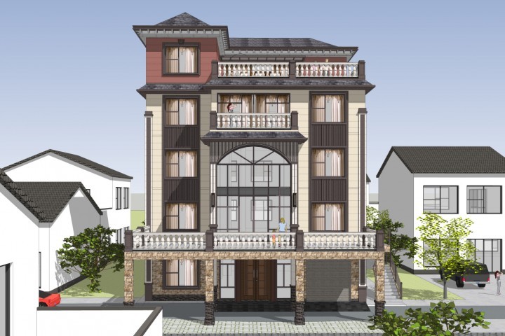 五层农村自建房设计图14室 2厅 12卫 1厨 1堂屋