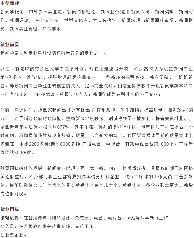 高校专业盘点：文科生适合报考哪些专业？了解一下吧