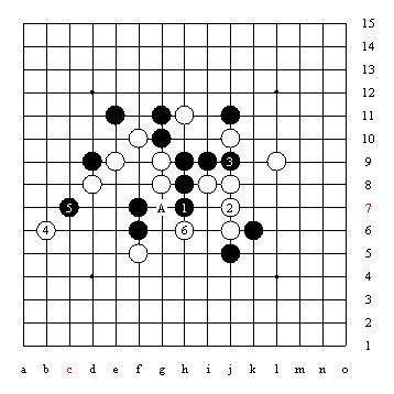 五子棋技巧图解「1」