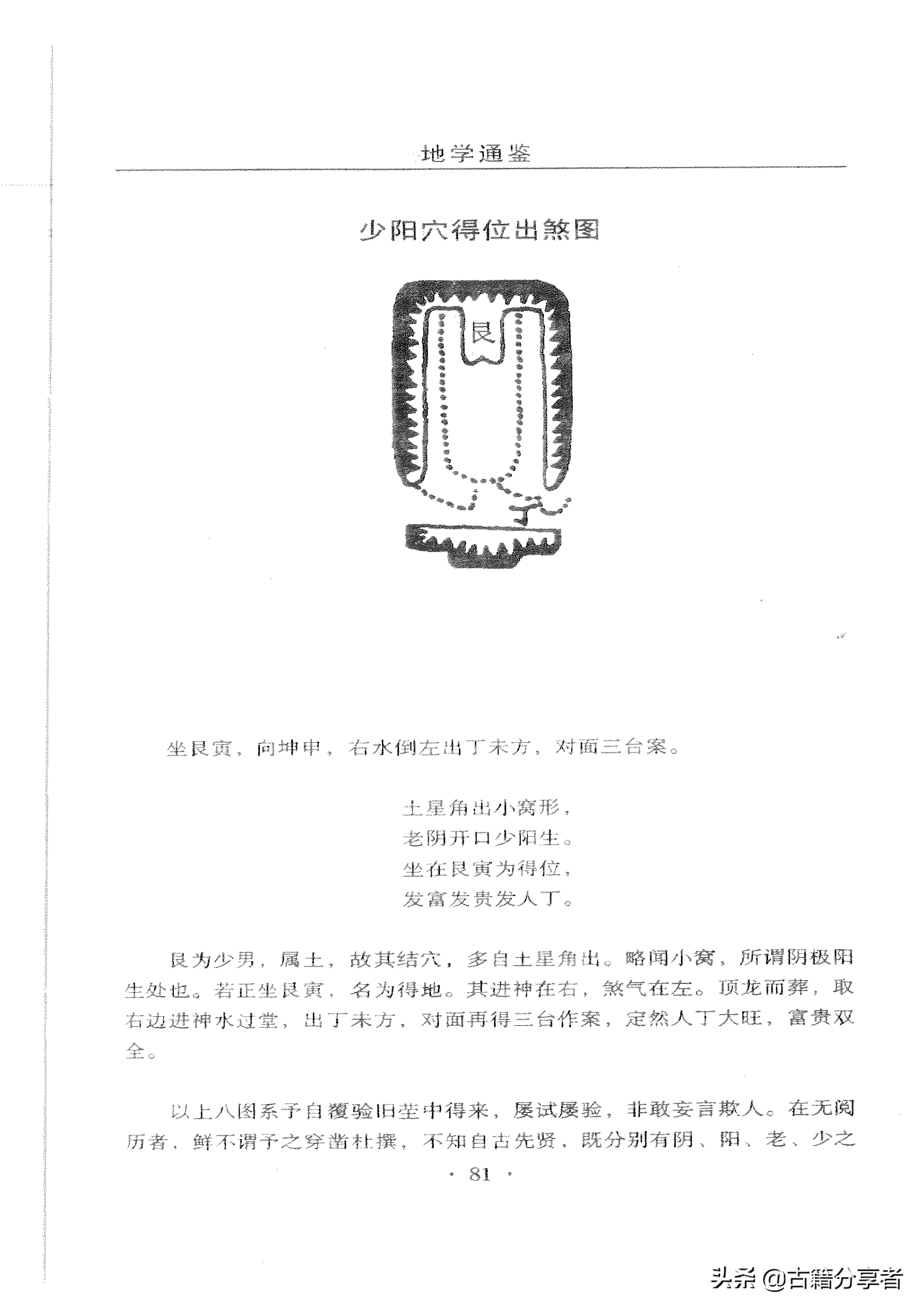 风水地理（地学通鉴）穴分阴阳富贵贫贱