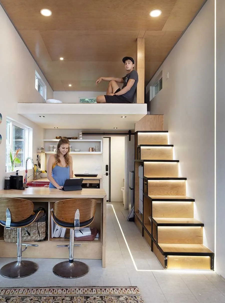 复式楼房装修效果图精选46套，现代简约风格设计灵感分享