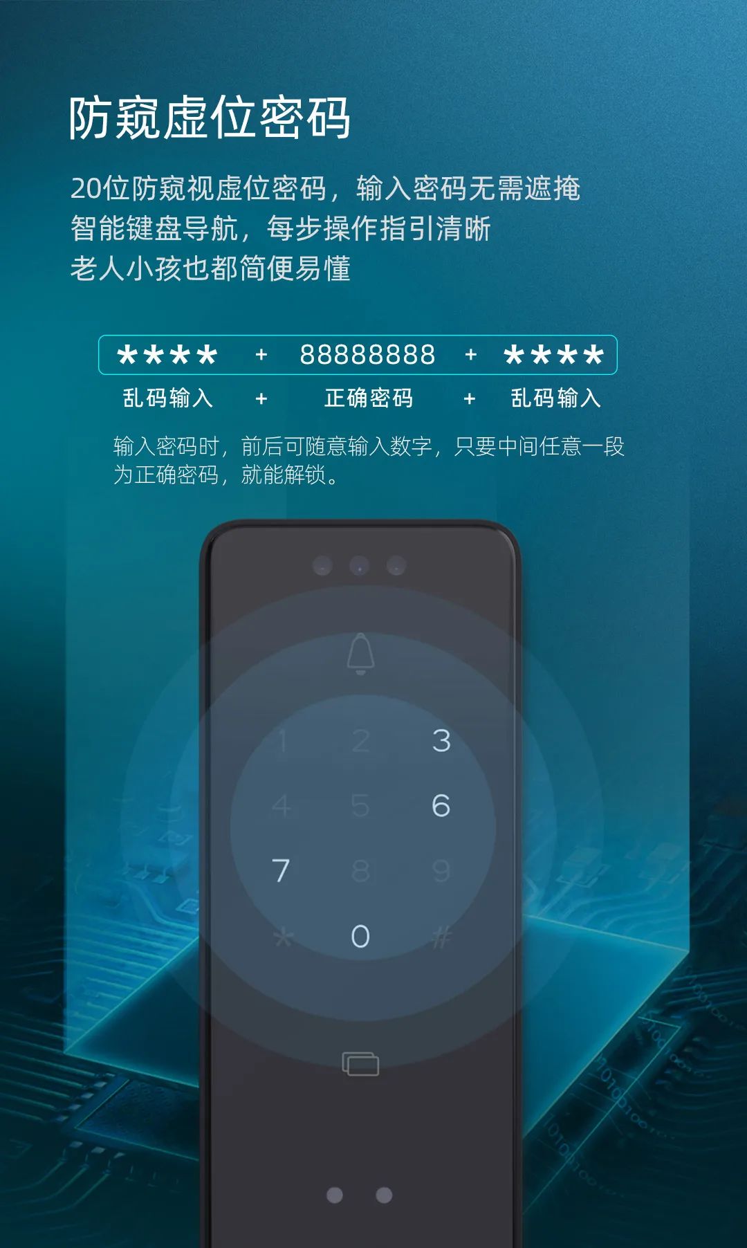 匯泰龍V3f雙目仿生3D人臉識(shí)別智能鎖，解鎖“刷臉”時(shí)代