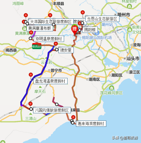 广东揭阳市惠来县地图图片