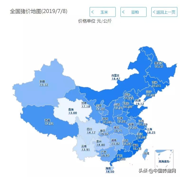 2019年7月8日報價：生豬價格、豬..肉價格早知道