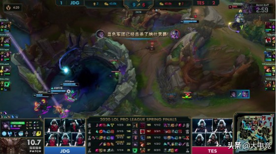 世界杯jd总决赛(LOL-LPL：LvMao巴德大招控到四人，JDG 3-2 TES夺得LPL春季赛冠军)