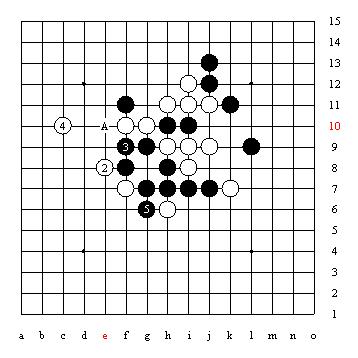 五子棋技巧图解「1」