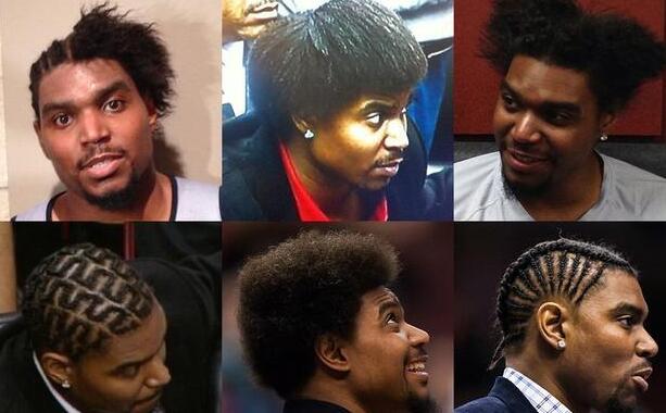 nba有哪些奇怪的发型啊(NBA那些奇葩发型：小佩顿头上种盆栽，韦德退役后玩杀马特风格)