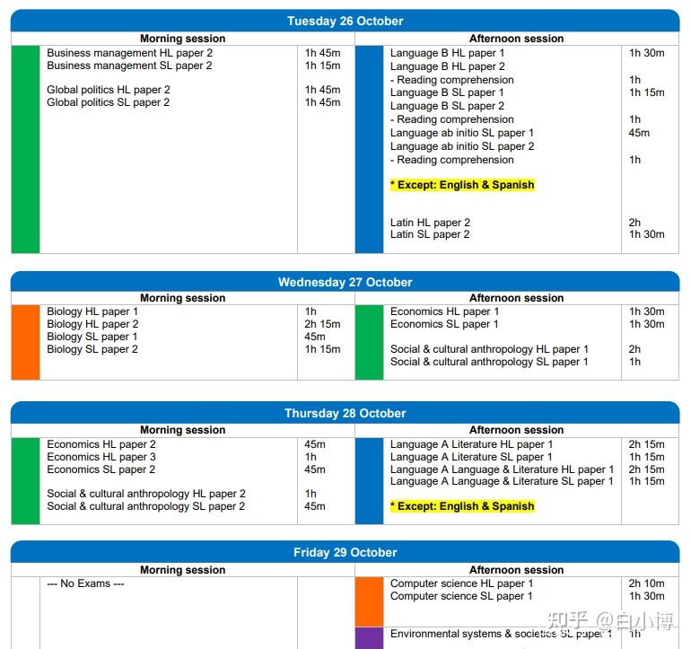 2021-2022年各项国际考试时间最新汇总