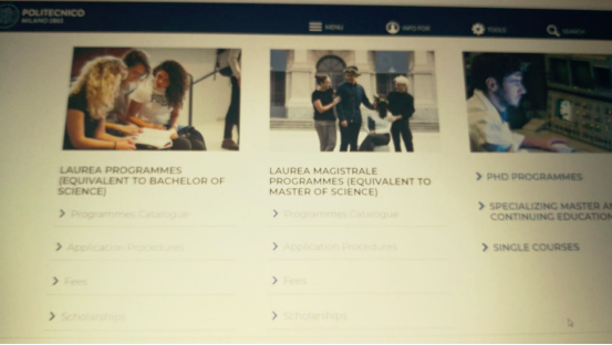 意大利留学 | 米兰理工大学 入学申请及注册流程